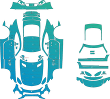 Mercedes-Benz AMG GT S Edition 1 C190 (From 2016) Coupe Pre-Cut PPF Pattern Templates