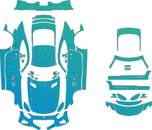 Mercedes-Benz AMG GT S w Aero Kit C190 (From 2016) Coupe Pre-Cut PPF Pattern Templates