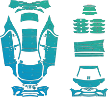 Mercedes-Benz CLA-Class AMG Line C118 (From 2020) Coupe Pre-Cut PPF Pattern Templates