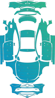 Mercedes-Benz CLE-Class AMG-Line (From 2024) Coupe Pre-Cut PPF Pattern Templates