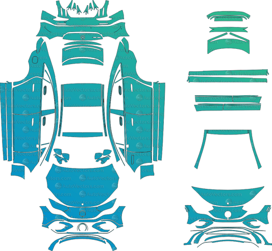 Mercedes - Benz EQE AMG Line (From 2022) Sedan Pre - cut Pattern Templates pre - cut PPF template digital file download