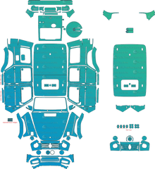 Mercedes-Benz G-Class AMG Line W463 (2021–2024) SUV Pre-Cut PPF Pattern Templates