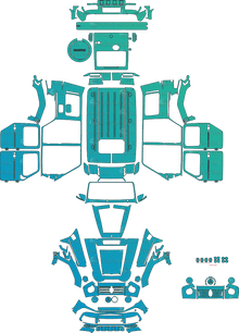 Mercedes-Benz G-Class G900 Brabus (From 2024) SUV Pre-Cut PPF Pattern Templates