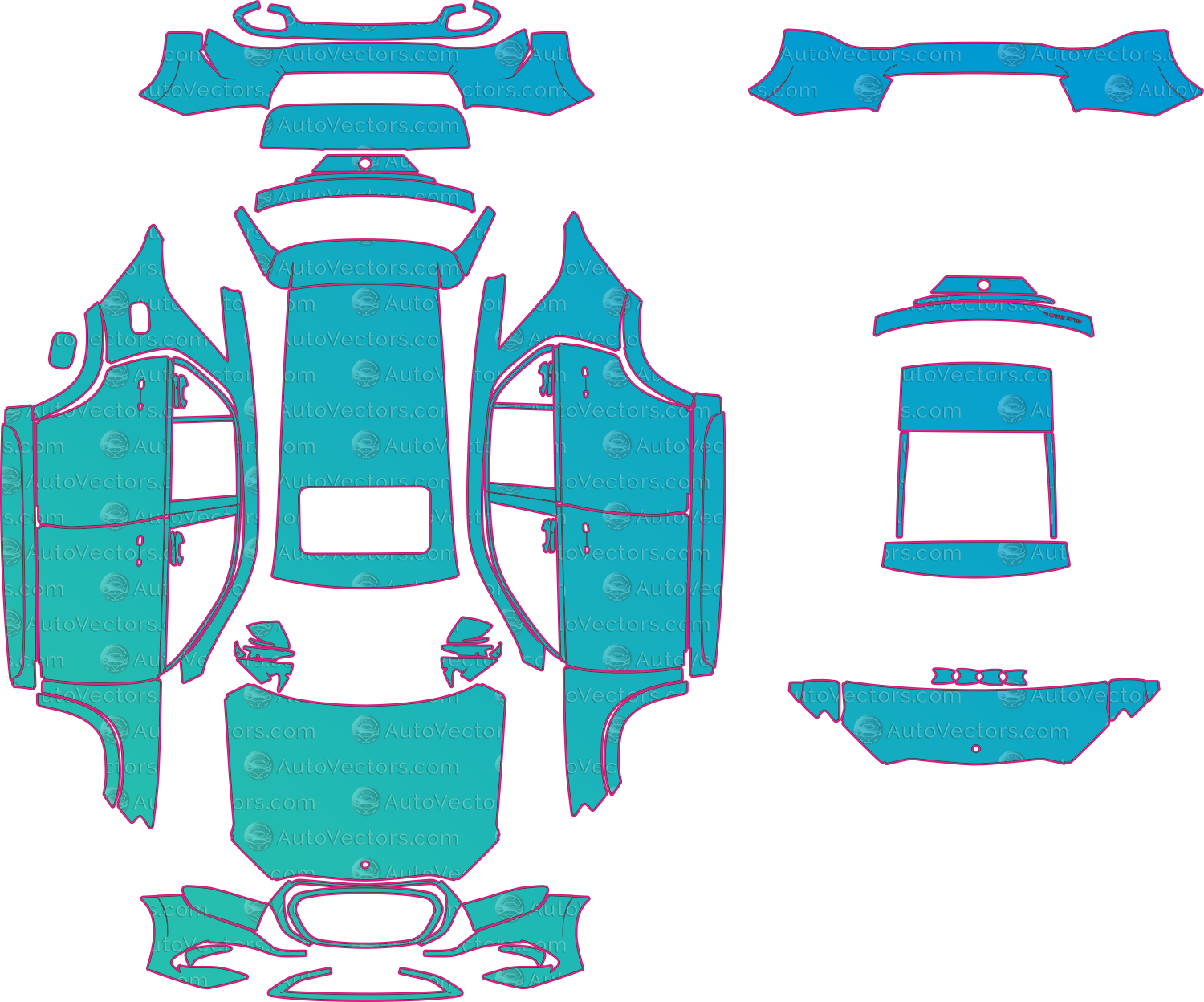 Mercedes-Benz GLE Pre-Cut PPF Pattern Templates - Download – AutoVectors