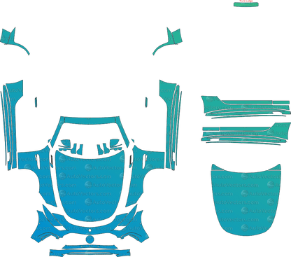 Mercedes - Benz SL 43 AMG R232 (From 2023) Convertible Pre - Cut PPF Pattern Templates pre - cut PPF template digital file download