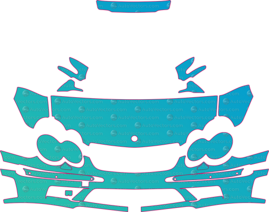 Mercedes-Benz SL Class R230 63 AMG (From 2007) Roadster – pre-cut PPF pattern templates, instant digital download vector cut files (CDR, AI, PDF, SVG)