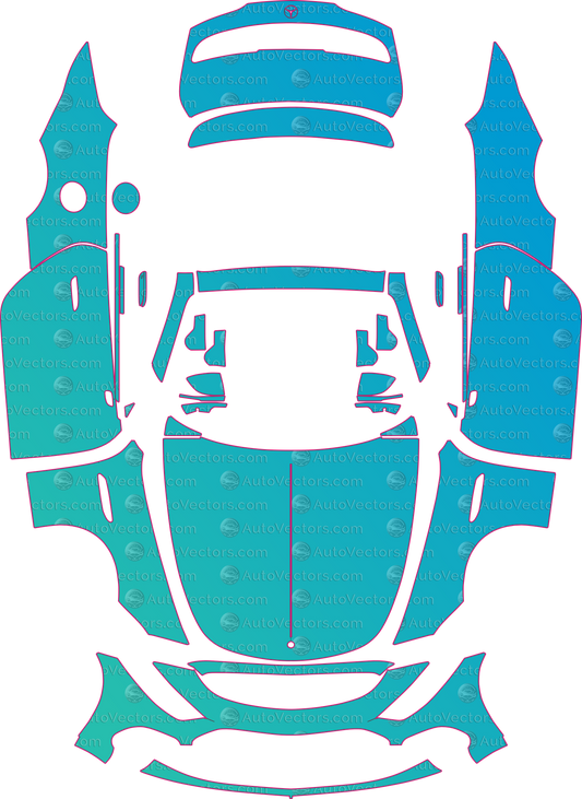 Mercedes-Benz SL Class R232 Maybach (From 2026) Roadster – pre-cut PPF pattern templates, instant digital download vector cut files (CDR, AI, PDF, SVG)