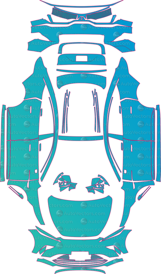 MG MG9 EV EP35 Base (From 2024) Sedan Pre-Cut PPF Pattern Templates – pre-cut PPF pattern templates, digital download vector files (CDR, AI, PDF, DXF, SVG)