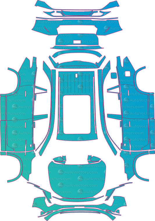 MG QS Base (From 2026) SUV Pre-Cut PPF Pattern Templates – pre-cut PPF pattern templates, digital download vector files (CDR, AI, PDF, DXF, SVG)