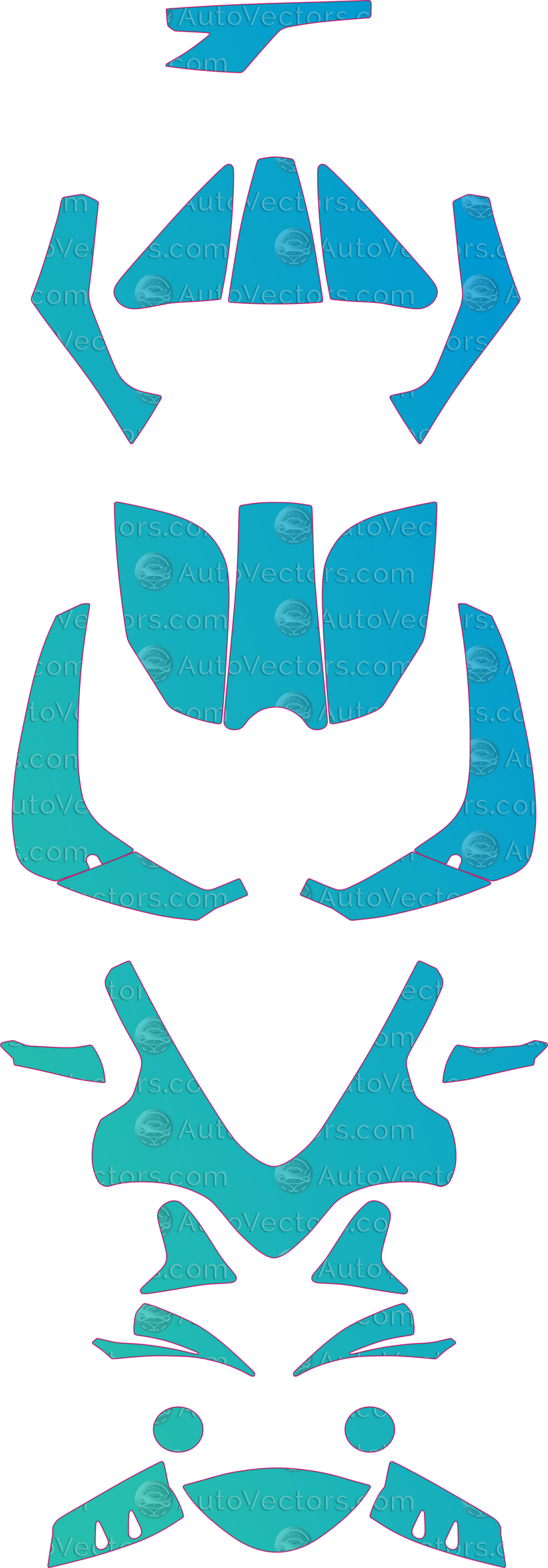 Norton V4 SS Base (From 2019) Moto – motorcycle pre-cut PPF pattern templates, instant digital download vector cut files (CDR, AI, PDF, SVG)