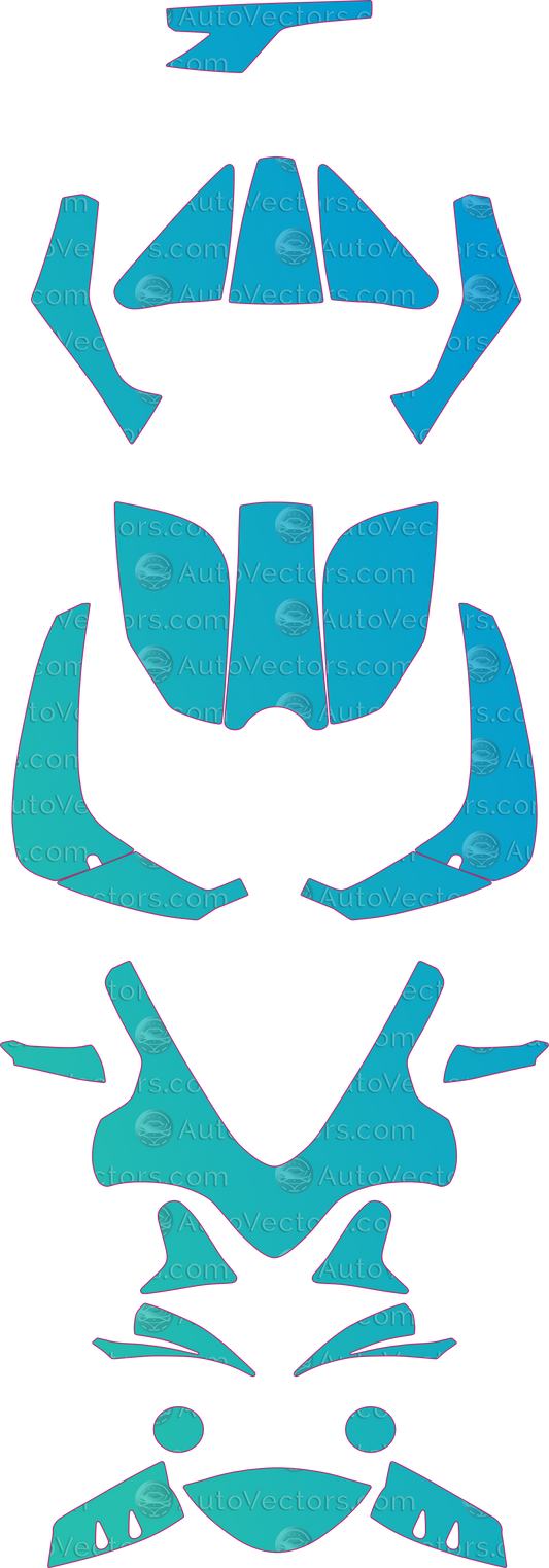 Norton V4 SS Base (From 2019) Moto – motorcycle pre-cut PPF pattern templates, instant digital download vector cut files (CDR, AI, PDF, SVG)