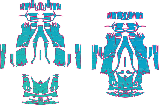 Pagani Huayra Base (From 2012) Coupe – pre-cut PPF pattern templates, instant digital download vector cut files (CDR, AI, PDF, SVG)