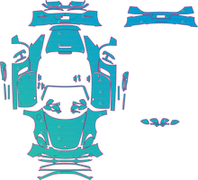 Porsche 718 Boxster 982 GTS 4.0 (From 2020) Convertible Pre-Cut PPF Pattern Templates