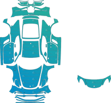 Porsche 718 Cayman GTS (2018–2020) Coupe Pre-Cut PPF Pattern Templates