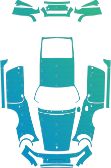 Porsche 911 (964) Carrera 2 (1989 - 1993) Coupe Pre-Cut PPF Pattern Templates