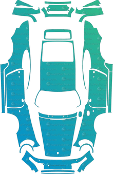 Porsche 911 (964) Carrera RS  (1991 - 1993) Coupe Pre-Cut PPF Pattern Templates