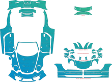 Porsche 911 (991.1) Carrera, Carrera 4, Carrera 4S, Carrera S  (2012 - 2016) Cabriolet Pre-Cut PPF Pattern Templates