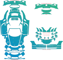 Porsche 911 (991.1) Turbo, Turbo S (2014 - 2016) Cabriolet Pre-Cut PPF Pattern Templates