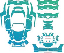 Porsche 911 (991.2) Carrera GTS, Carrera 4 GTS (2017 - 2019) Cabriolet Pre-Cut PPF Pattern Templates