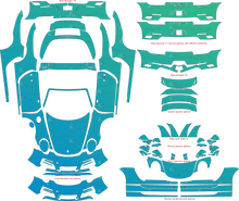 Porsche 911 (991.2) Targa 4, Targa 4S (2017 - 2019) Targa Pre-Cut PPF Pattern Templates