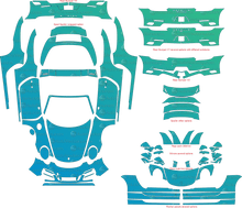 Porsche 911 (991.2) Targa GTS, Targa 4 GTS (2017 - 2019) Targa Pre-Cut PPF Pattern Templates
