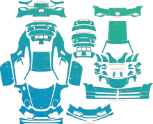 Porsche 911 (991.2) Turbo, Turbo S (2017 - 2019) Coupe Pre-Cut PPF Pattern Templates