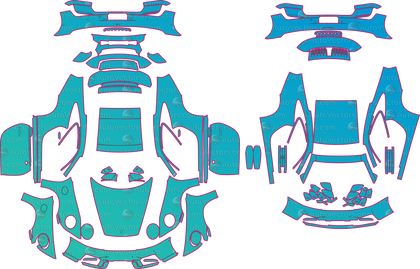 Porsche 911 992.2 Carrera T Club LCI (From 2026) Coupe Pre-Cut PPF Pattern Templates