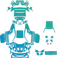 Porsche 911 (992) GT3 RS (From - 2022) Coupe Pre-Cut PPF Pattern Templates