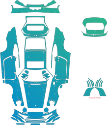 Porsche 911 (993) Carrera RS (1995 - 1997) Coupe Pre-Cut PPF Pattern Templates