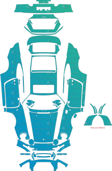 Porsche 911 (993) Turbo S (1995 - 1998) Coupe Pre-Cut PPF Pattern Templates