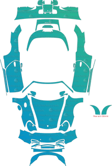 Porsche 911 (996.2) Carrera (2002 - 2005) Cabriolet Pre-Cut PPF Pattern Templates