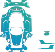 Porsche 911 Carrera 4 GTS 992.2 (From 2025) Cabriolet Pre-Cut PPF Pattern Templates