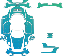 Porsche 911 Carrera GTS 992.2 (From 2025) Cabriolet Pre-Cut PPF Pattern Templates