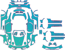 Porsche 911 GTS 992.2 (From 2025) Convertible Pre-Cut PPF Pattern Templates