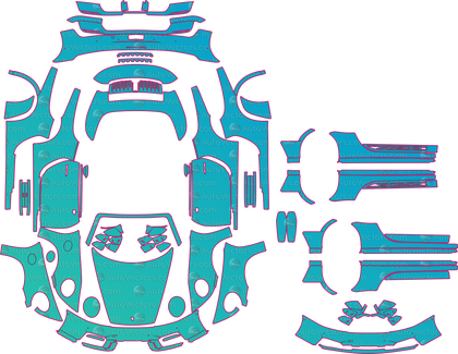 Porsche 911 GTS 992.2 (From 2025) Convertible Pre-Cut PPF Pattern Templates