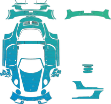 Porsche 911 Targa 4 GTS 992.2 (From 2025) Targa Pre-Cut PPF Pattern Templates
