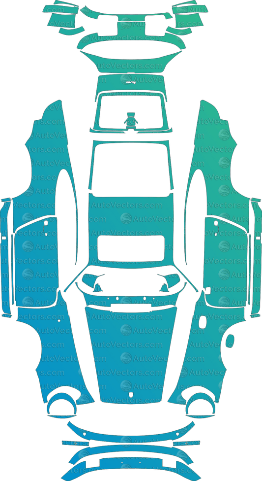 Porsche 911 Turbo 930 G - Series (1978–1984) Coupe pre-cut PPF vector template download