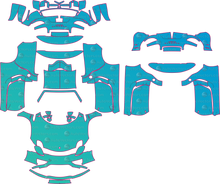 Porsche 918 Spyder Base 85 (From 2014) Spyder Pre-Cut PPF Pattern Templates