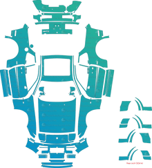 Porsche 944 Turbo (951) (1985–1991) Coupe Pre-Cut PPF Pattern Templates