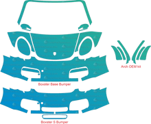 Porsche Boxster Base / S 987.1 (2005–2008) Roadster Pre-Cut PPF Pattern Templates