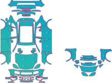 Porsche Cayenne 9YA E-Hybrid with SportDesign (From 2018) SUV Pre-Cut PPF Pattern Templates