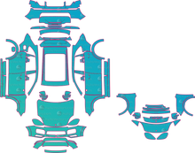 Porsche Cayenne 9YA Turbo with SportDesign (From 2018) SUV Pre-Cut PPF Pattern Templates
