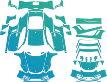 Porsche Cayman Base, S 981 (2013–2016) Coupe Pre-Cut PPF Pattern Templates