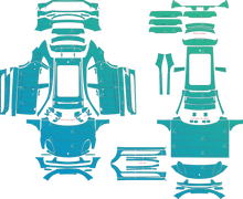 Porsche Macan base, S, GTS, T (Facelift) 95B (From 2022) SUV Pre-Cut PPF Pattern Templates
