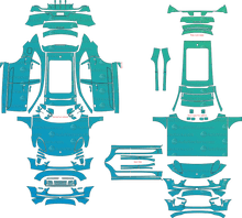 Porsche Macan Turbo, Turbo Sport Design (Facelift) 95B (2019–2021) Pre-Cut PPF Pattern Templates