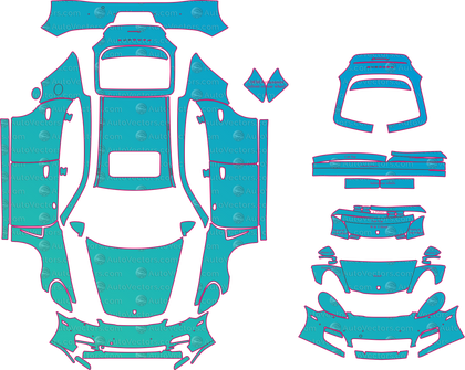 Porsche Panamera 970 (From 2010) Sedan Pre-Cut PPF Pattern Templates