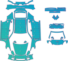 Porsche Panamera 970 Facelift (From 2013) Sedan Pre-Cut PPF Pattern Templates