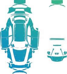Porsche Taycan 4  4S Cross Turismo (2021–2023) Wagon Pre-Cut PPF Pattern Templates