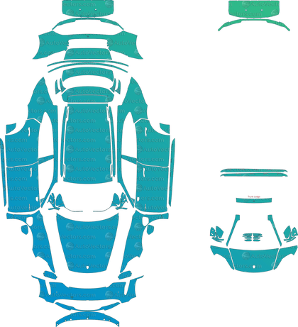 Porsche Taycan 4  4S Cross Turismo (2021–2023) Wagon Pre-Cut PPF Pattern Templates