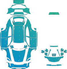 Porsche Taycan 4S Cross Turismo J1 (From 2024) Wagon Pre-Cut PPF Pattern Templates
